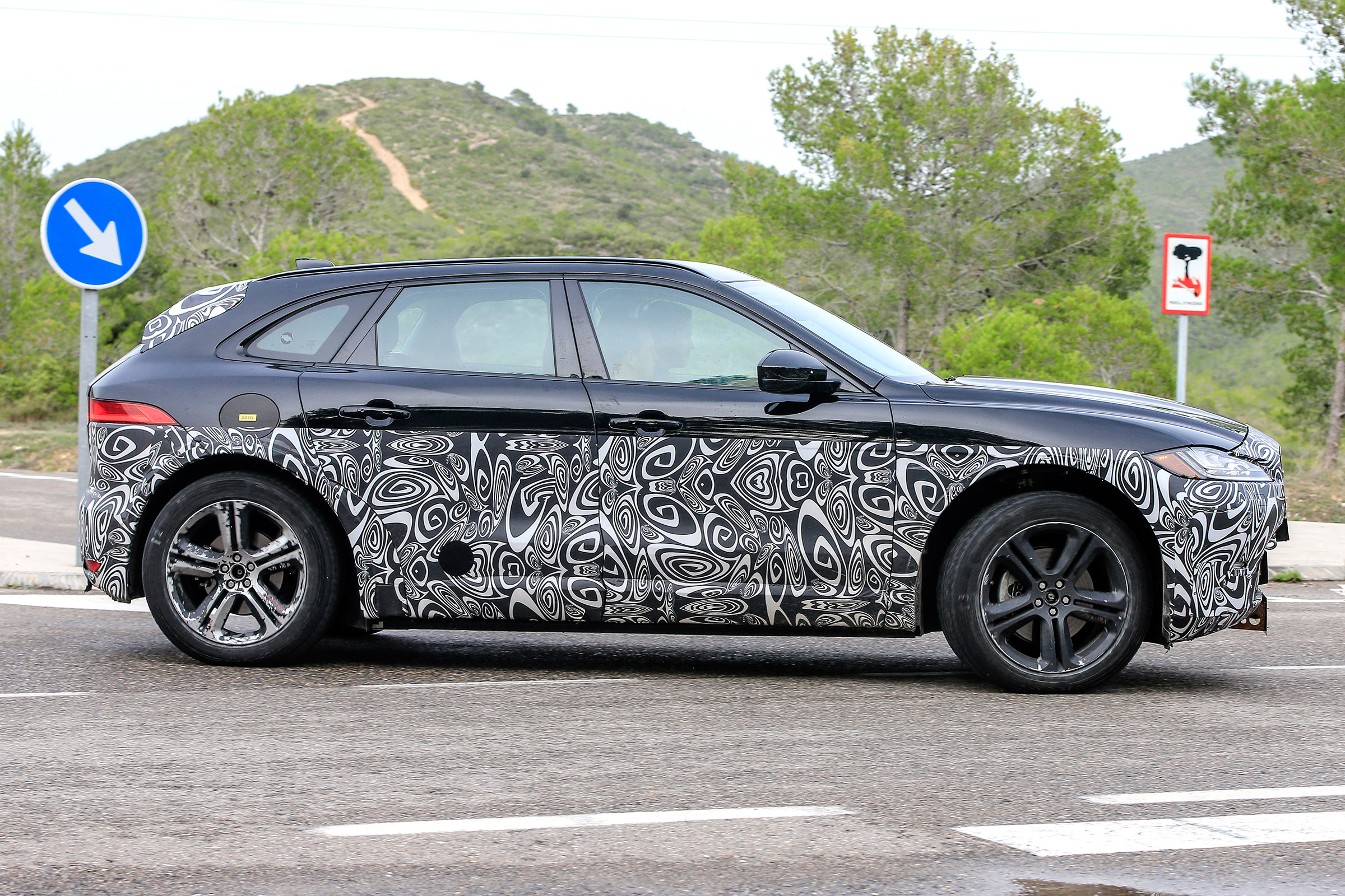 Jaguar E-Pace mule