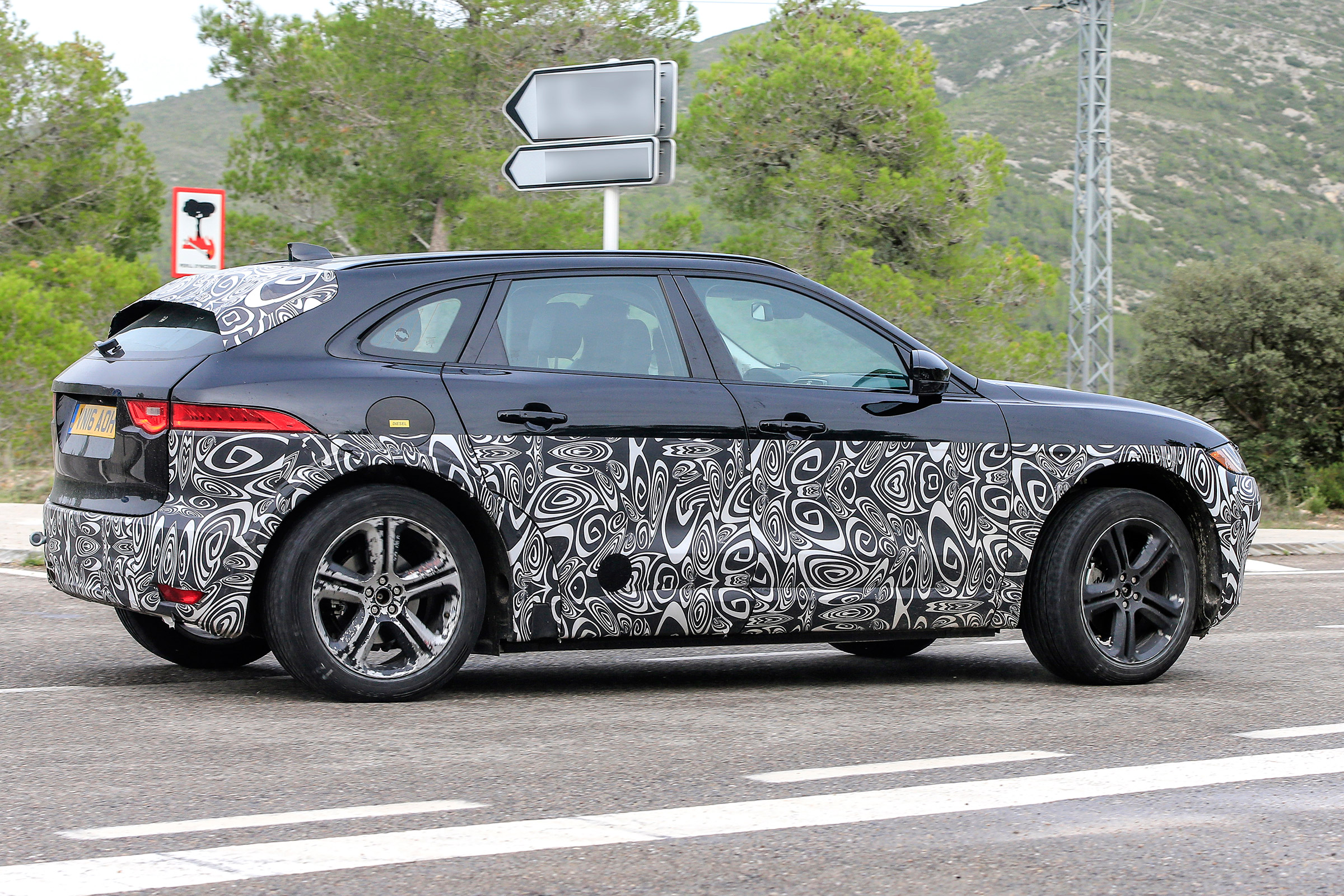 Jaguar E-Pace mule