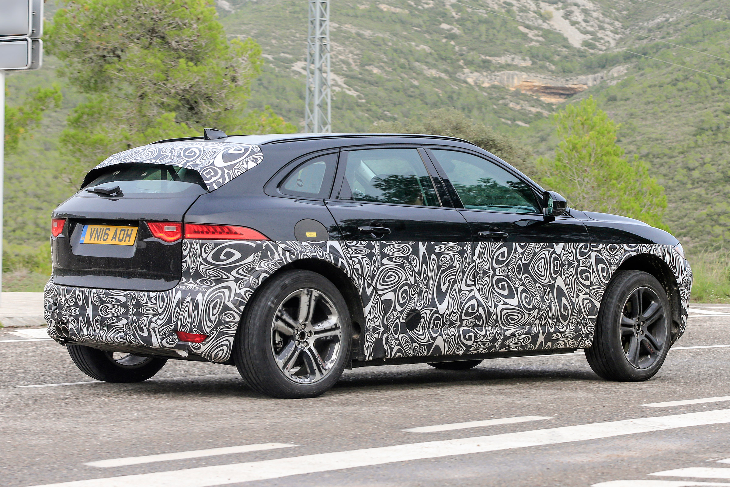 Jaguar E-Pace mule