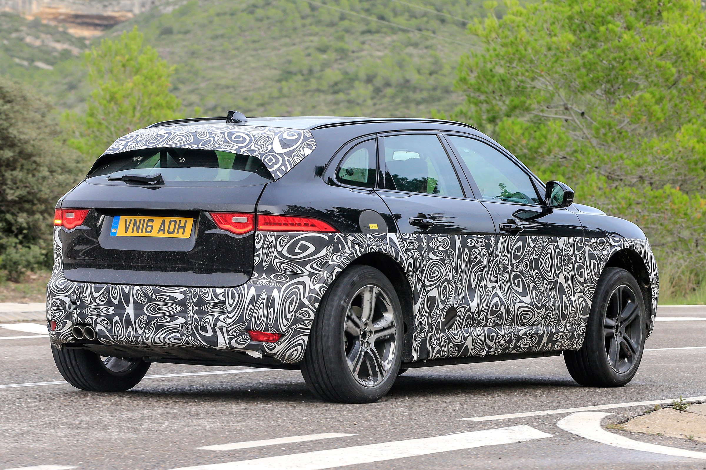 Jaguar E-Pace mule