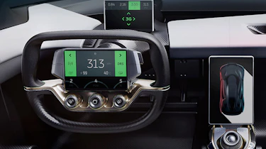 NextEV NIO EP9 electric hypercar - steering wheel
