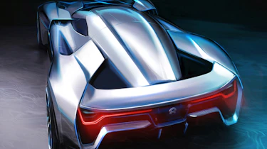 NextEV NIO EP9 electric hypercar - sketch rear