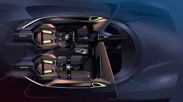 NextEV NIO EP9 electric hypercar - sketch interior