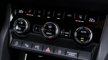Skoda Kodiaq SUV - dashboard buttons