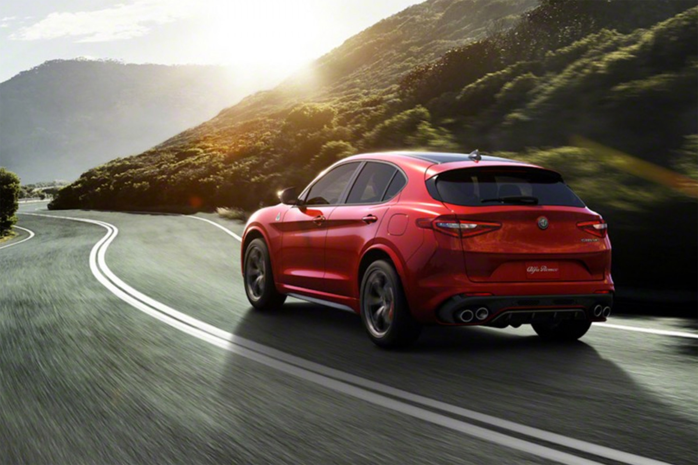 Alfa Romeo Stelvio rear scenic