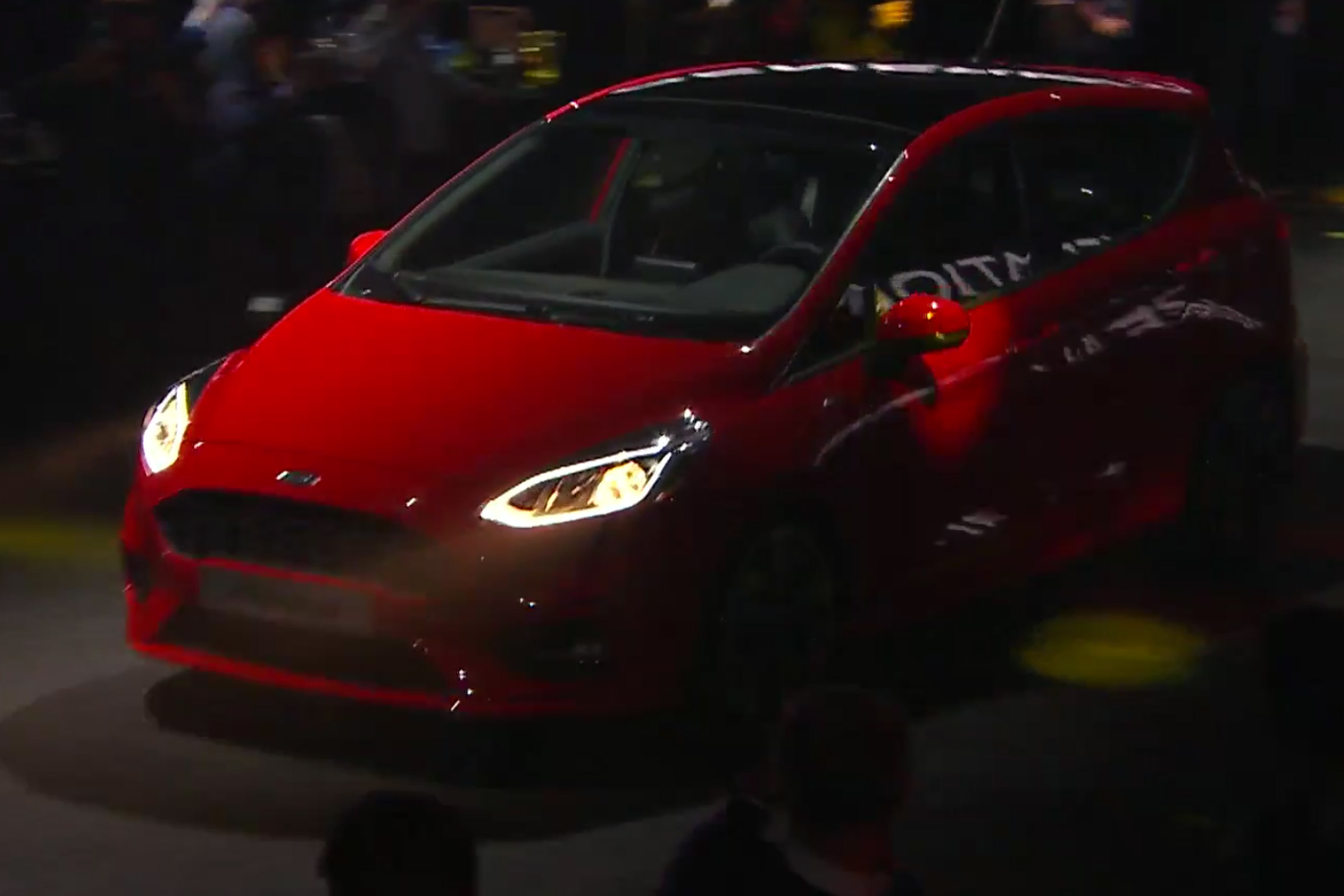 New 2017 Ford Fiesta ST-Line - reveal front dark