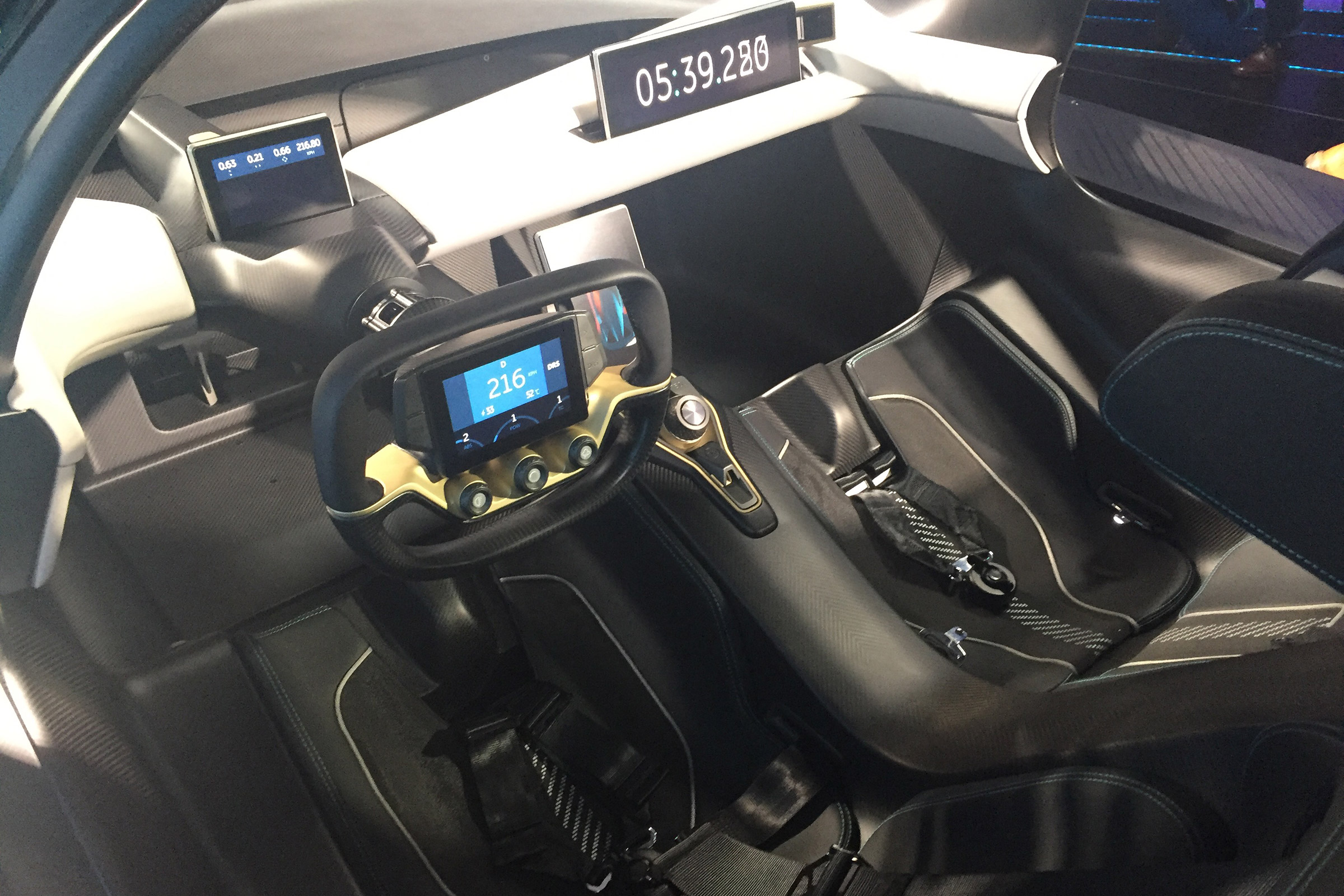 NextEV NIO EP9 electric hypercar  - interior reveal