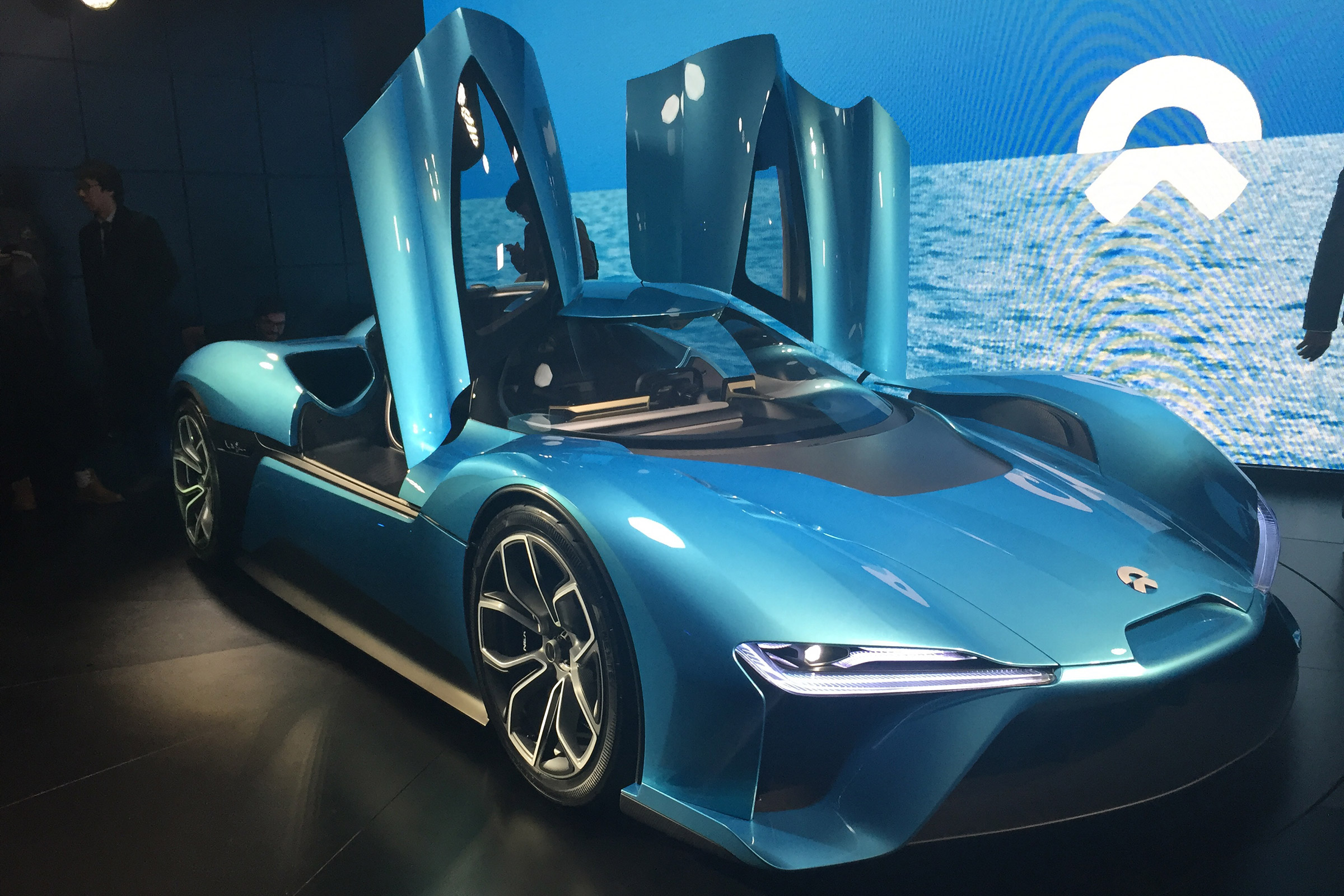 NextEV NIO EP9 electric hypercar  - front launch