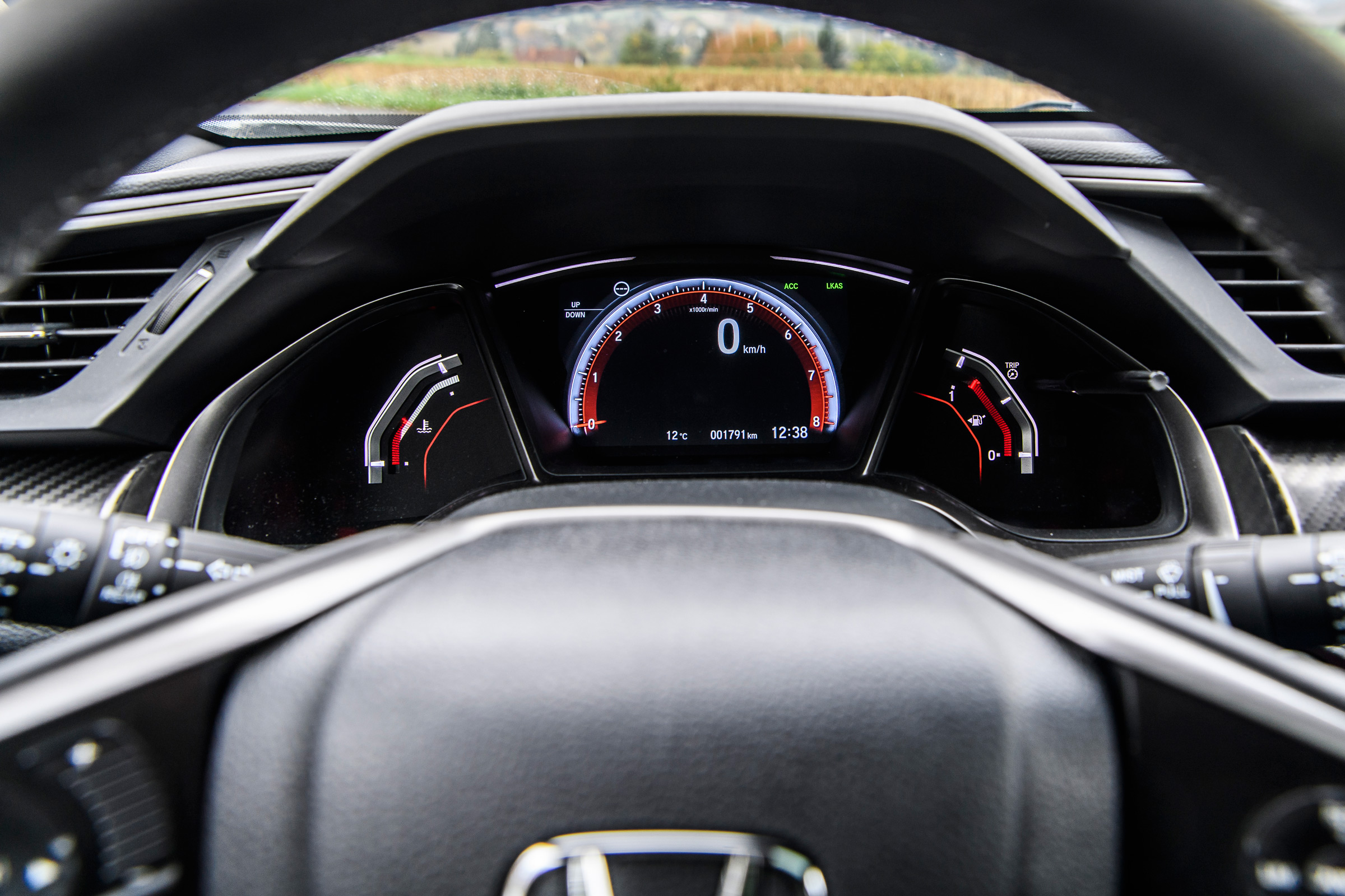 Honda Civic 2016 prototype - steering wheel