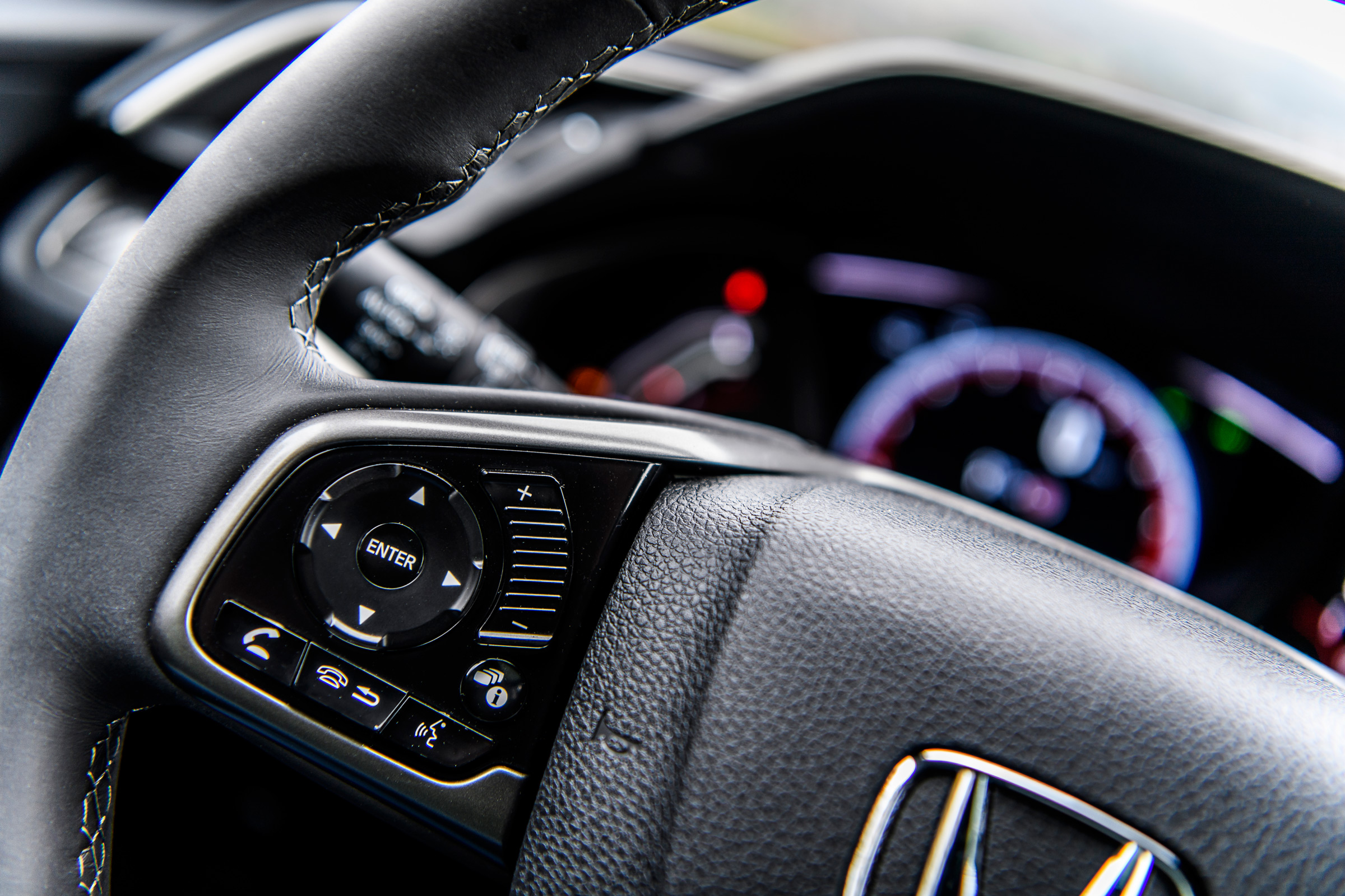 Honda Civic 2016 prototype - steering wheel 2