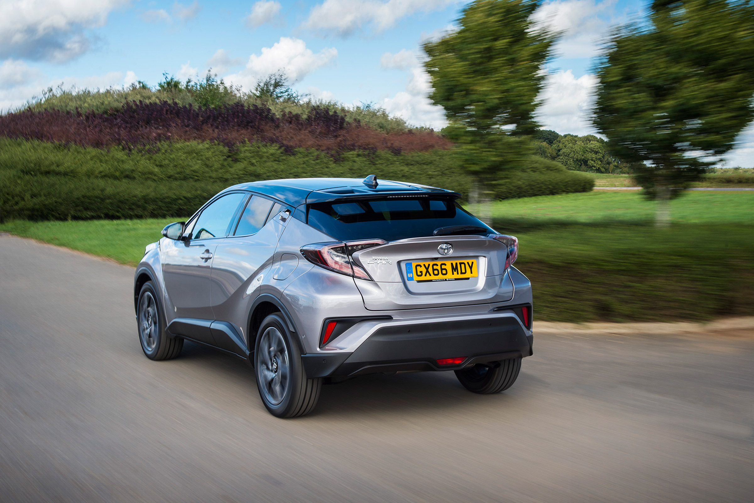 Toyota C-HR petrol - rear three quarter