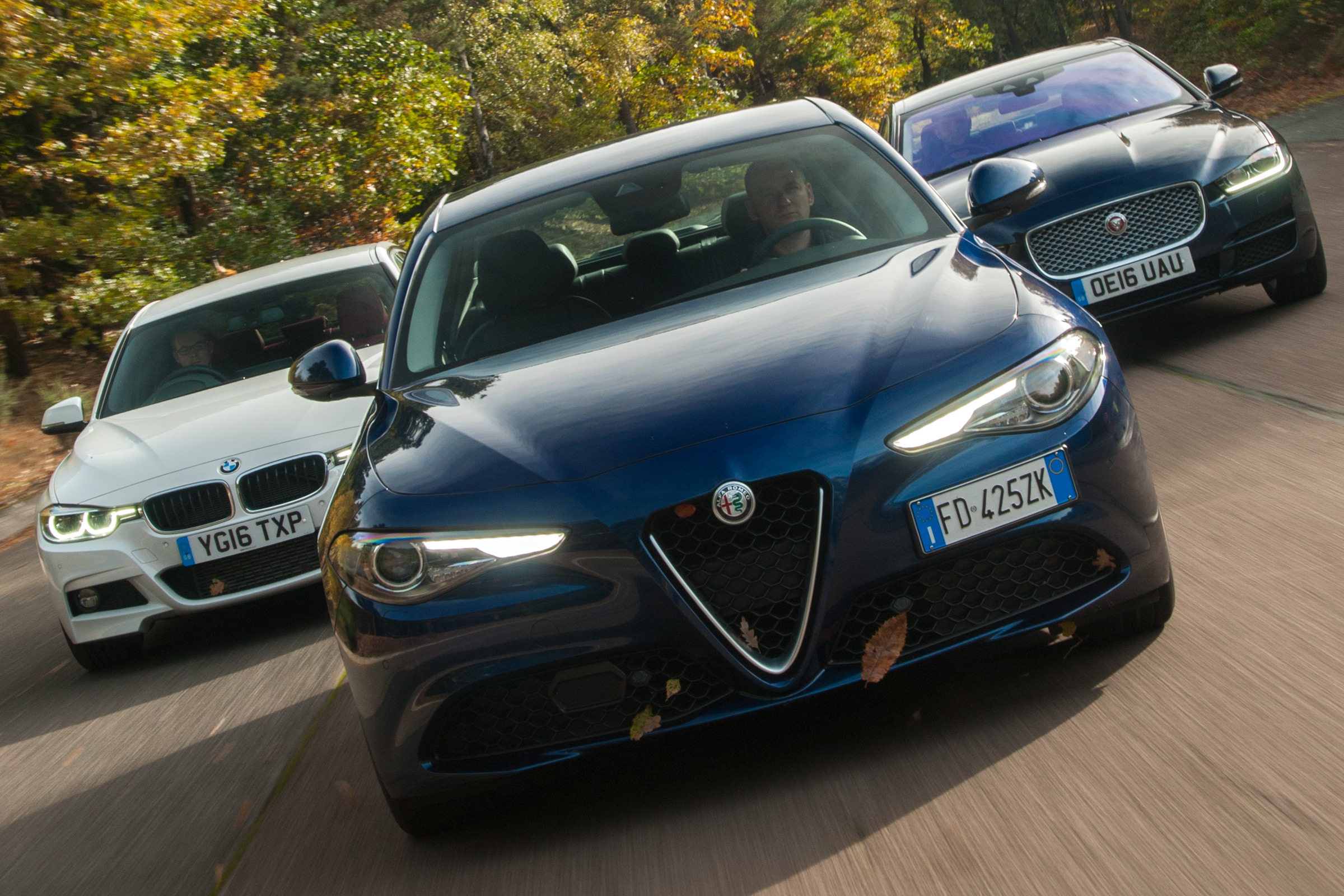 Alfa Romeo Giulia vs Jaguar XE vs BMW 3 Series - header