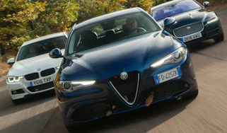 Alfa Romeo Giulia vs Jaguar XE vs BMW 3 Series - header