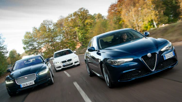 Alfa Romeo Giulia vs Jaguar XE vs BMW 3 Series - group 2