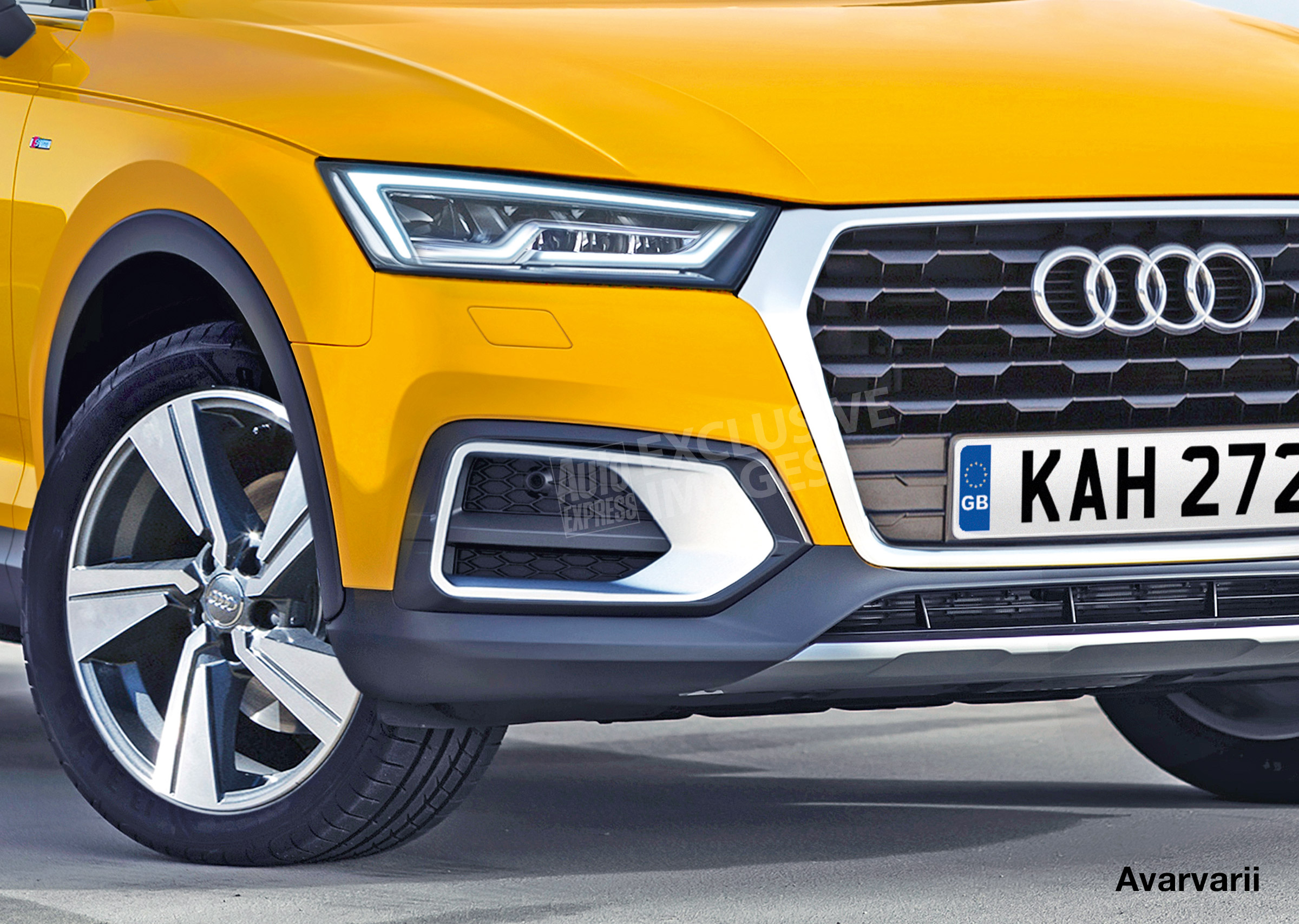 Audi Q3 - watermarked front detail