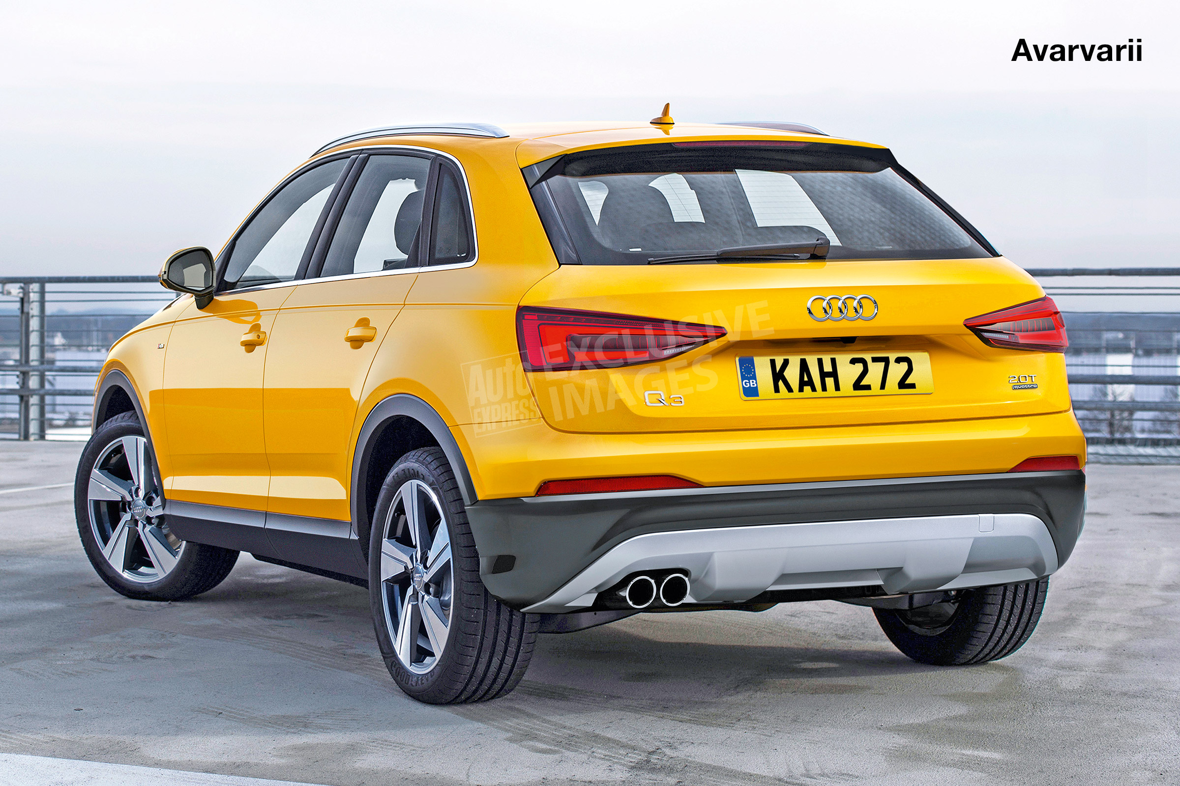 Audi Q3 - watermarked rear