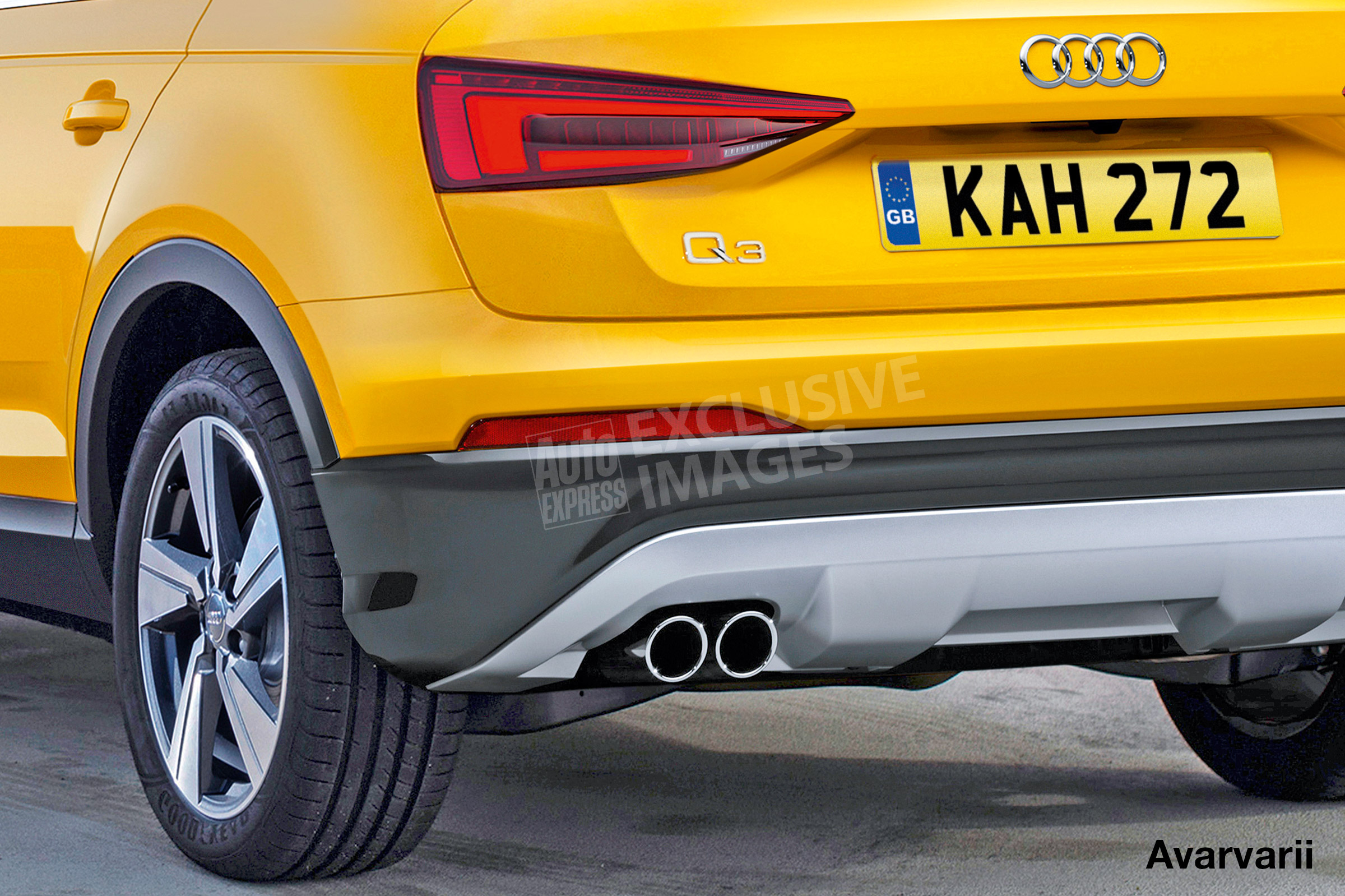 Audi Q3 - watermarked rear detail
