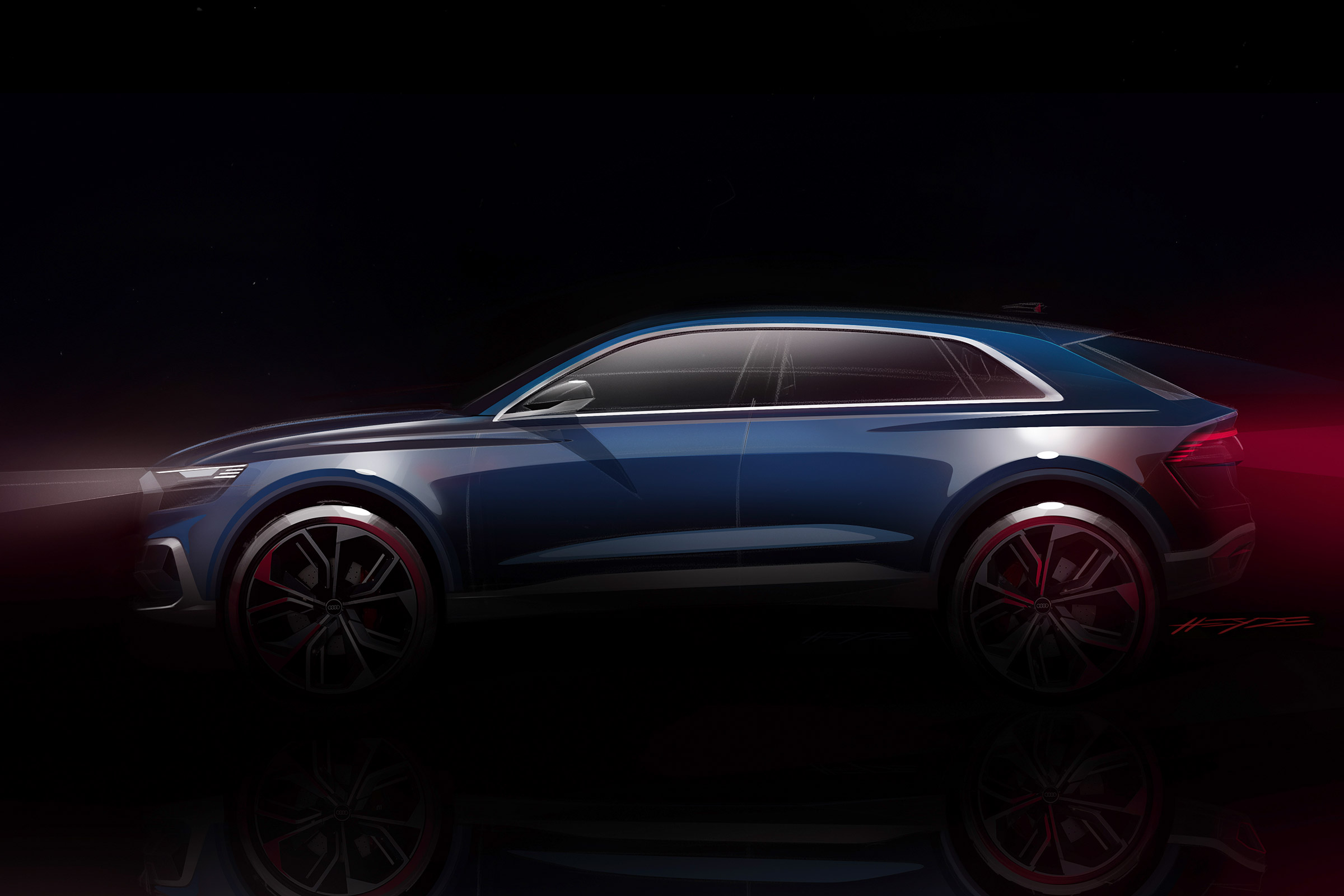 Audi Q8 - side teaser