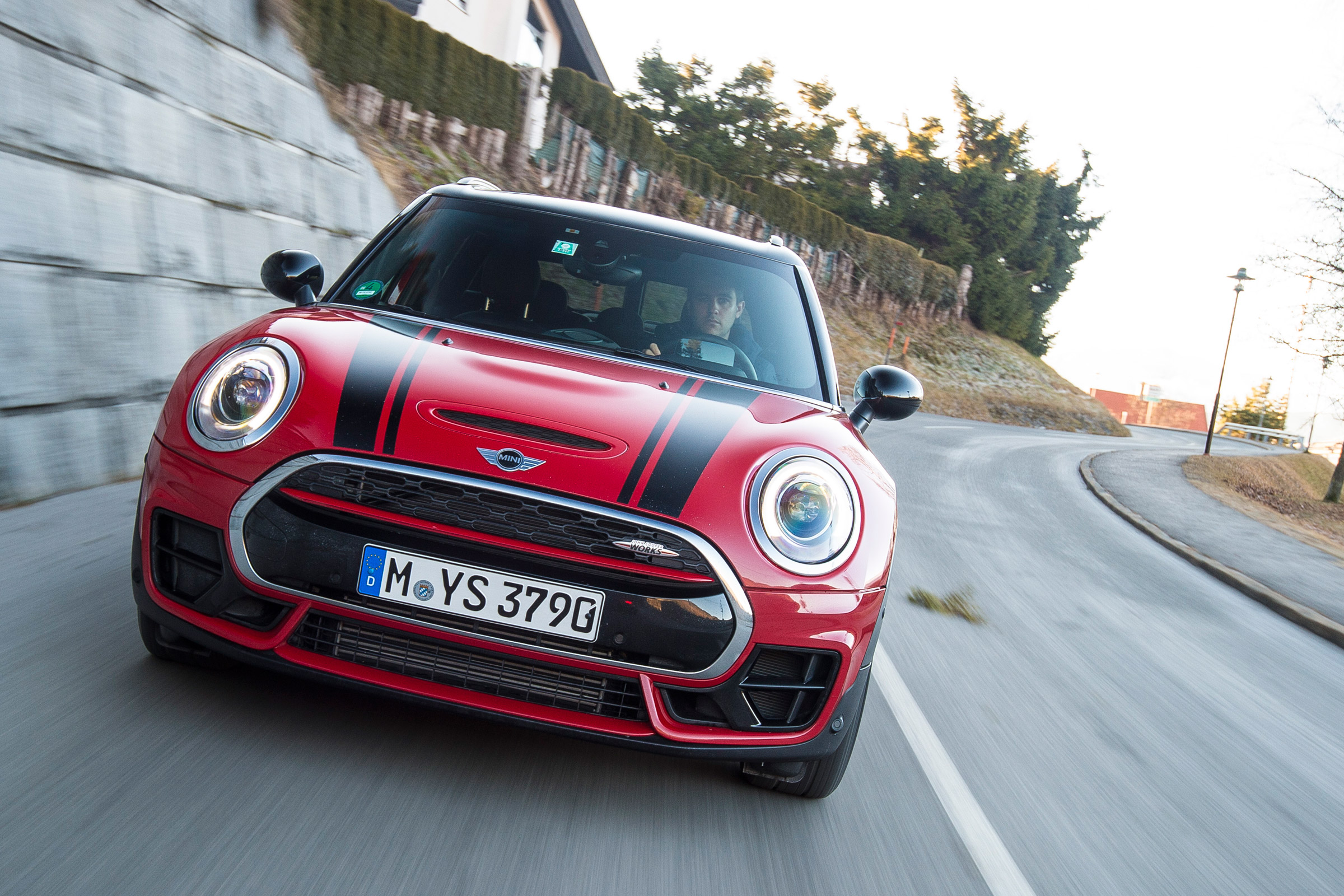 New MINI Clubman JCW 2017 head on