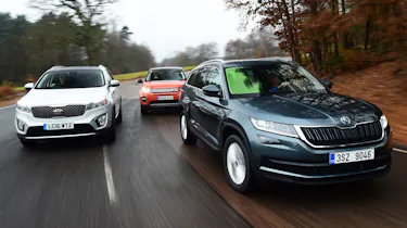 Skoda Kodiaq vs Land Rover Discovery Sport vs Kia Sorento - header