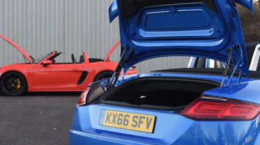 Audi TT RS vs Porsche 718 Boxster S - boot