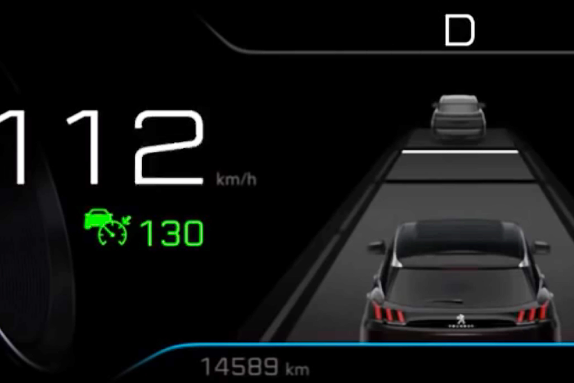 Peugeot 3008 dash display