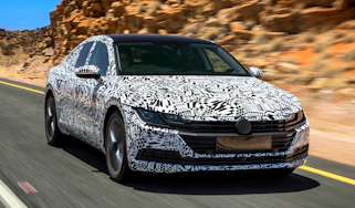 Volkswagen Arteon prototype - front tracking