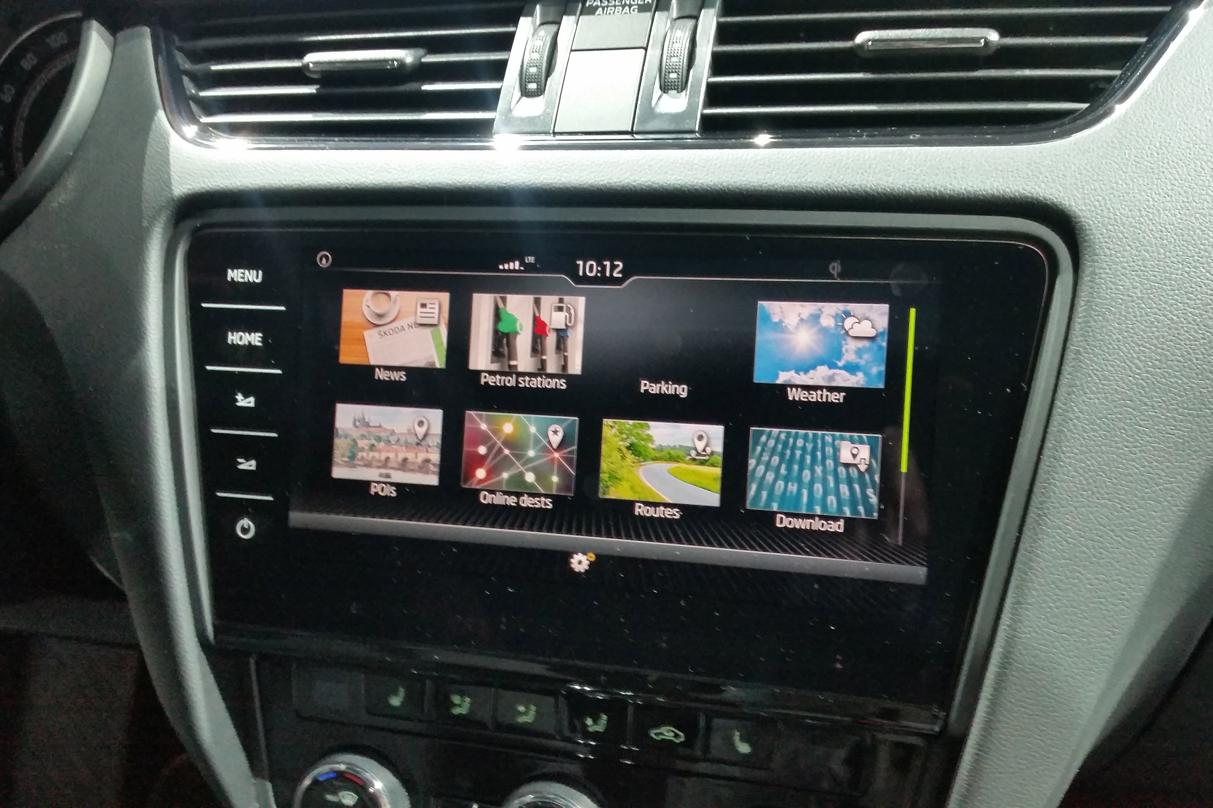 Skoda Octaviq vRS 2017 dash