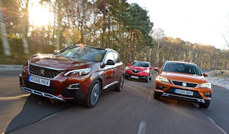 Peugeot 3008 vs SEAT Ateca vs Renault Kadjar - header