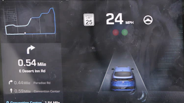 Hyundai Ioniq autonomous - screen info