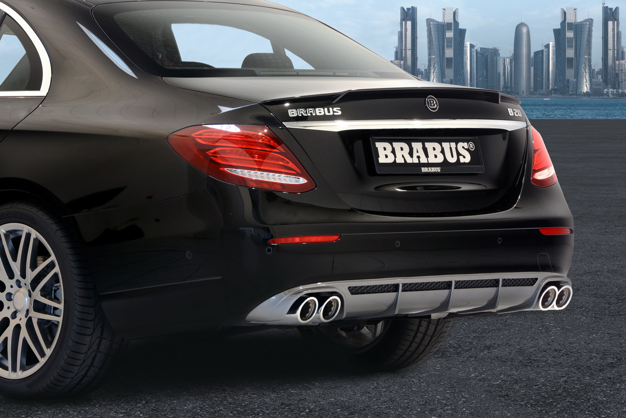 Mercedes E-Class Brabus 2017 - rear detail 2