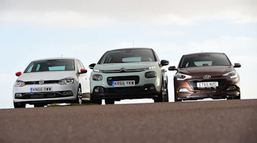 Citroen C3 vs Hyundai i20 vs Volkswagen Polo - head-to-head