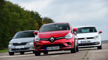 Renault Clio vs Volkswagen Polo vs Skoda Fabia - head-to-head