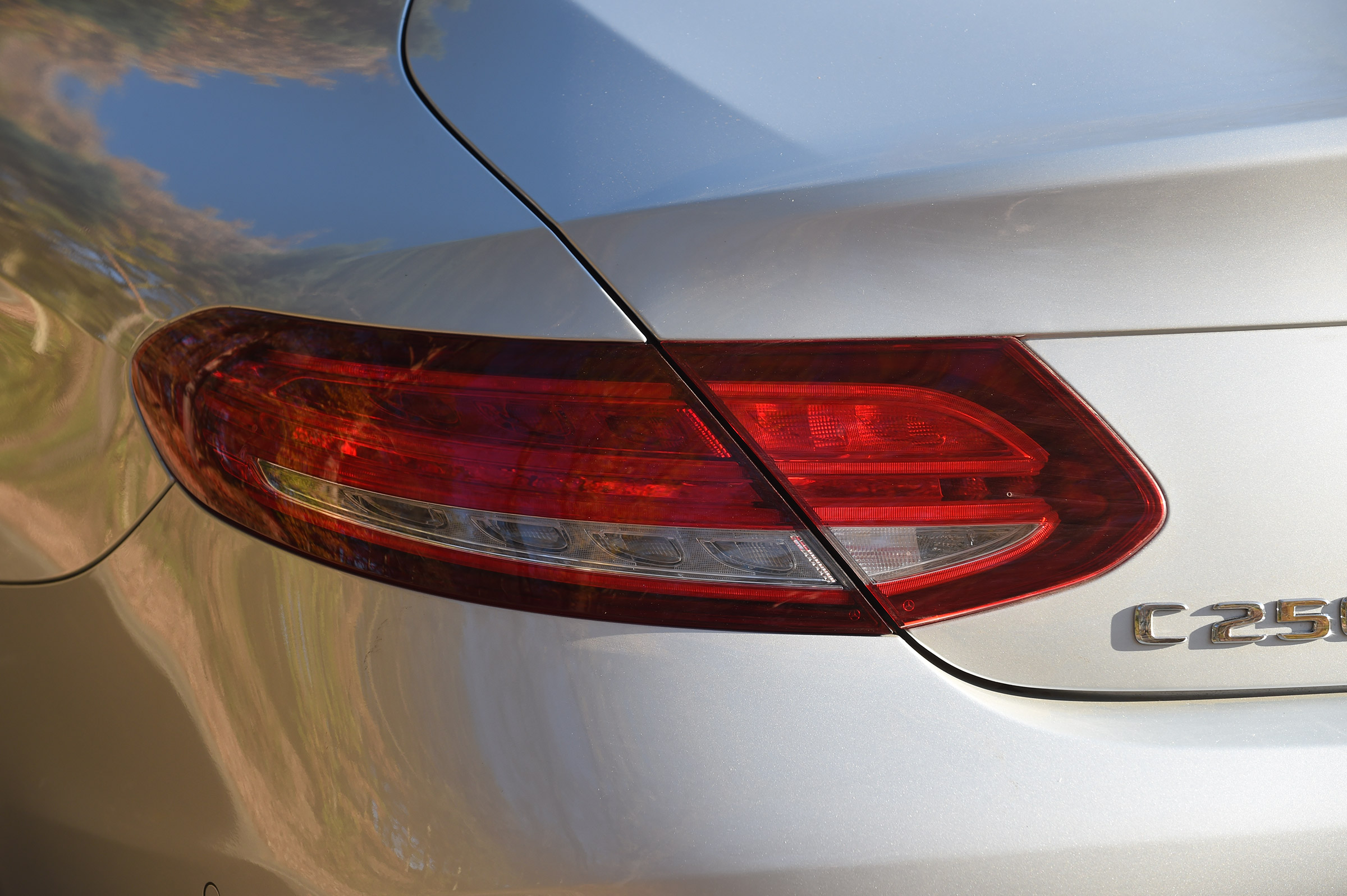 Mercedes C-Class Coupe - rear light detail