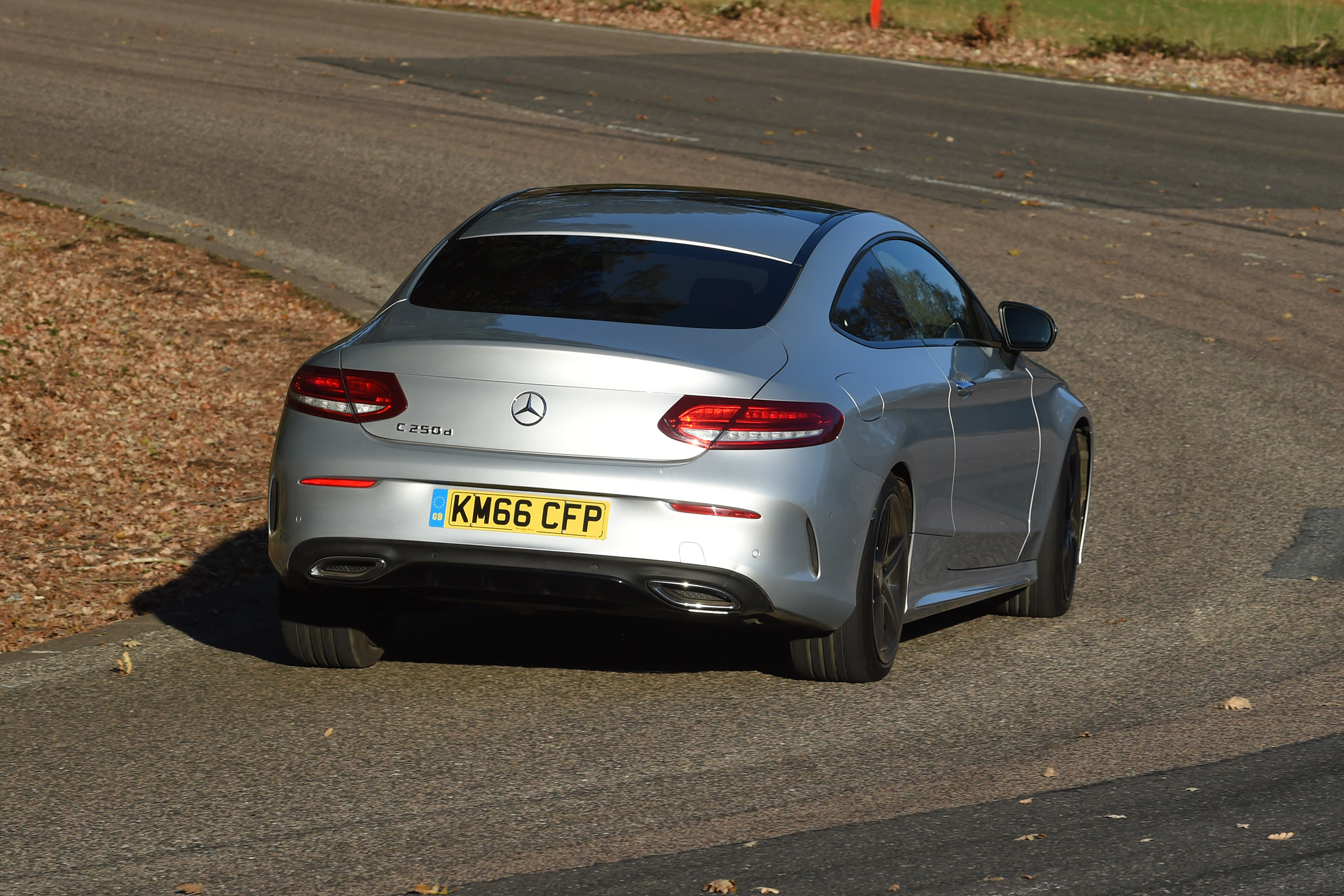 Mercedes C-Class Coupe - rear cornering