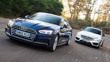 Audi A5 vs Mercedes C- Class Coupe - header