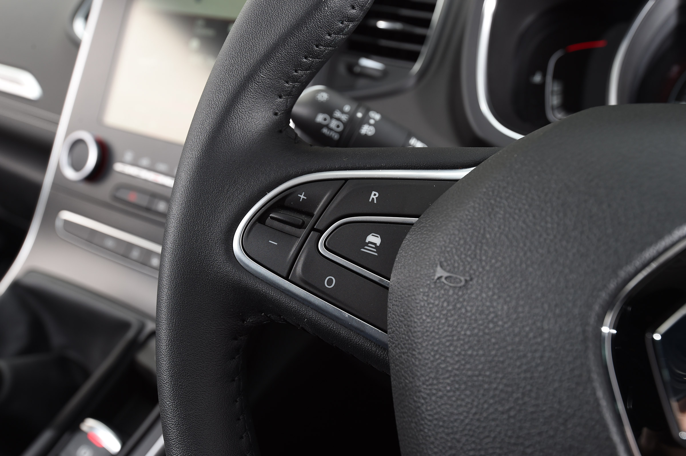 Renault Scenic - steering wheel detail