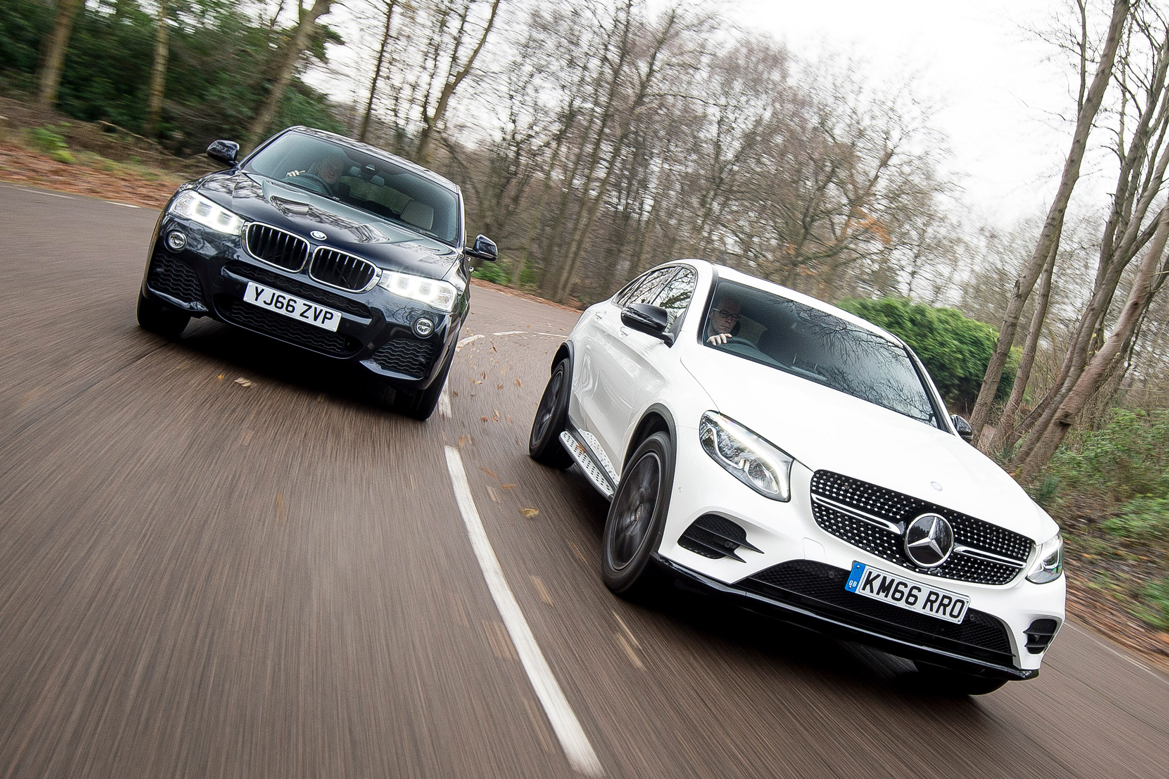 Mercedes GLC Coupe vs BMW X4 - head-to-head