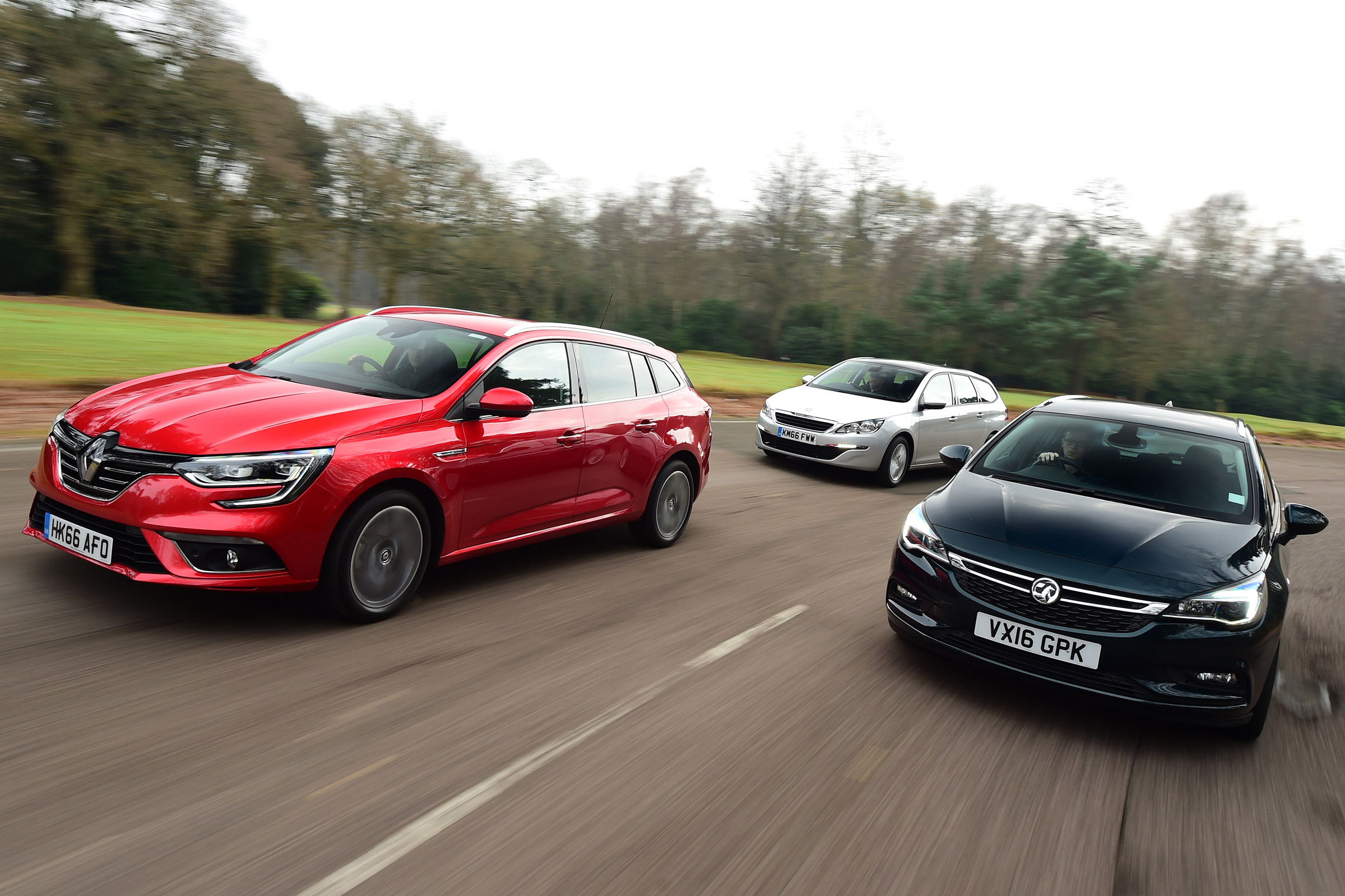 Renault Megane ST vs Vauxhall Astra ST vs Peugeot 308 SW - header