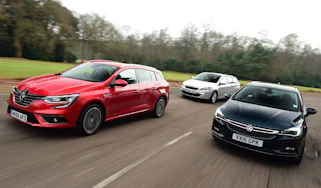 Renault Megane ST vs Vauxhall Astra ST vs Peugeot 308 SW - header