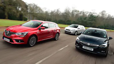 Renault Megane ST vs Vauxhall Astra ST vs Peugeot 308 SW - header