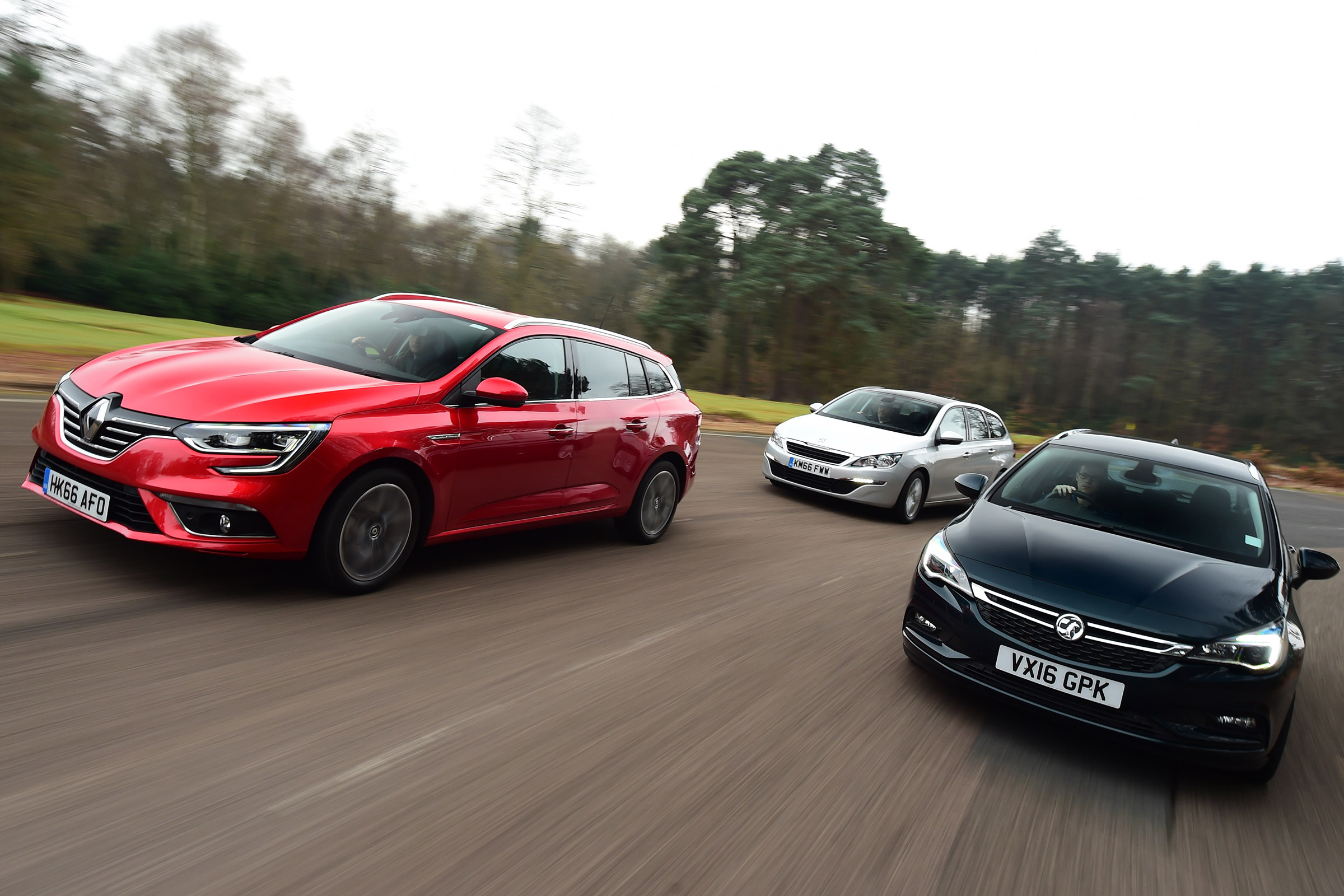 Renault Megane ST vs Vauxhall Astra ST vs Peugeot 308 SW - head-to-head