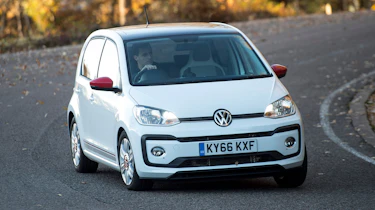 Volkswagen up! 1.0 TSI petrol - front cornering
