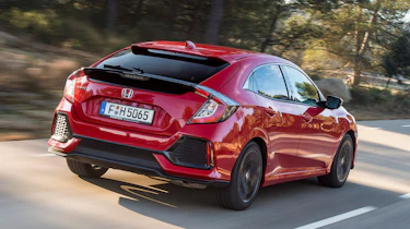 Honda Civic 2017 red - rear tracking