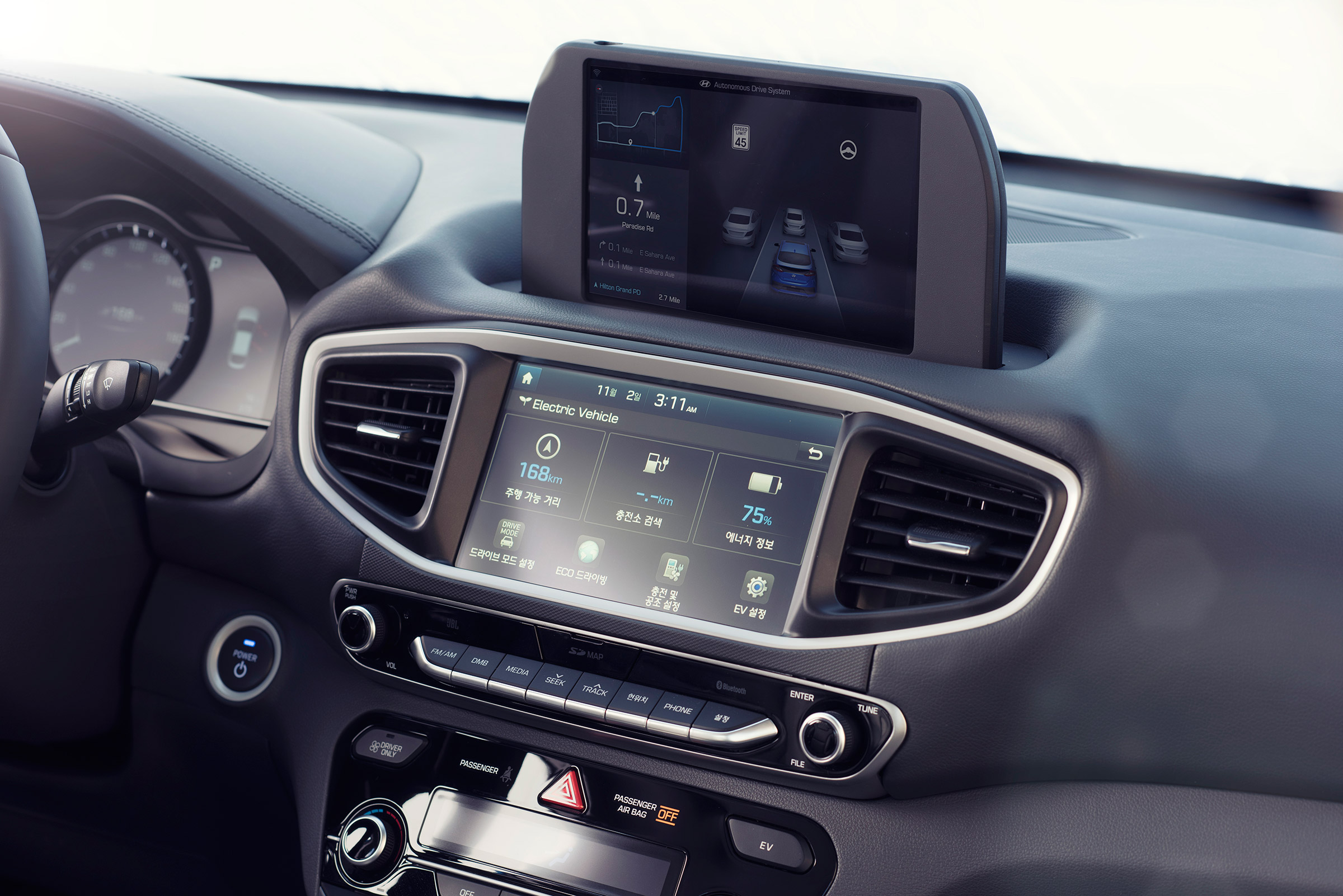 Hyundai Ioniq autonomous - centre console