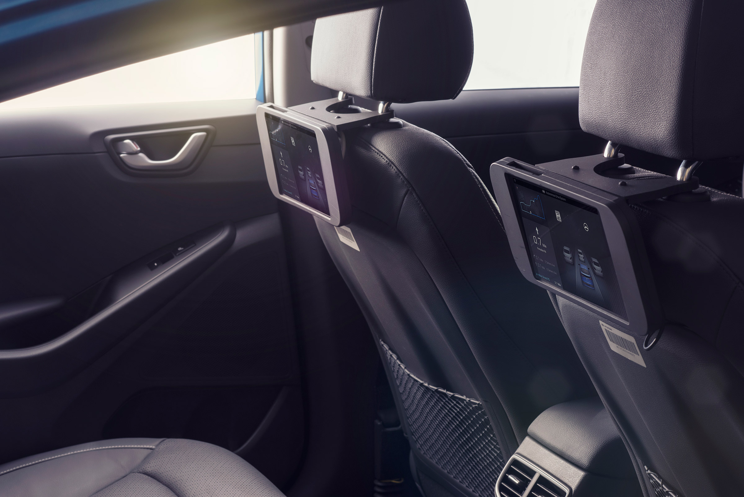 Hyundai Ioniq autonomous - rear seats