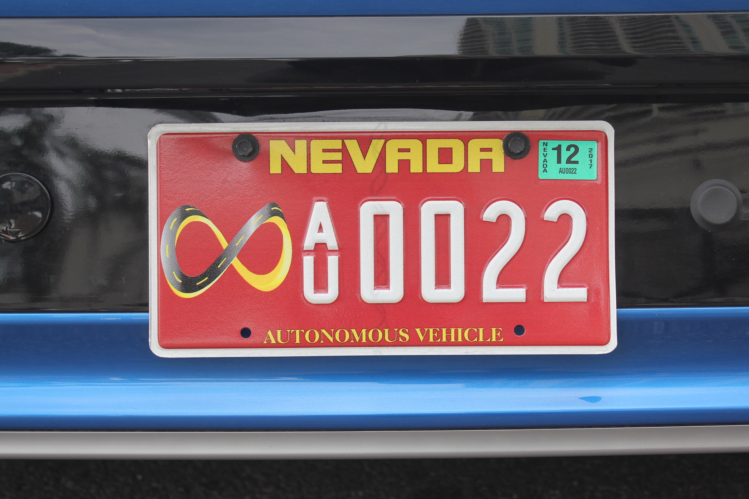 Hyundai Ioniq Autonomous - numberplate