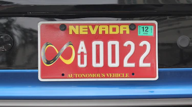 Hyundai Ioniq Autonomous - numberplate