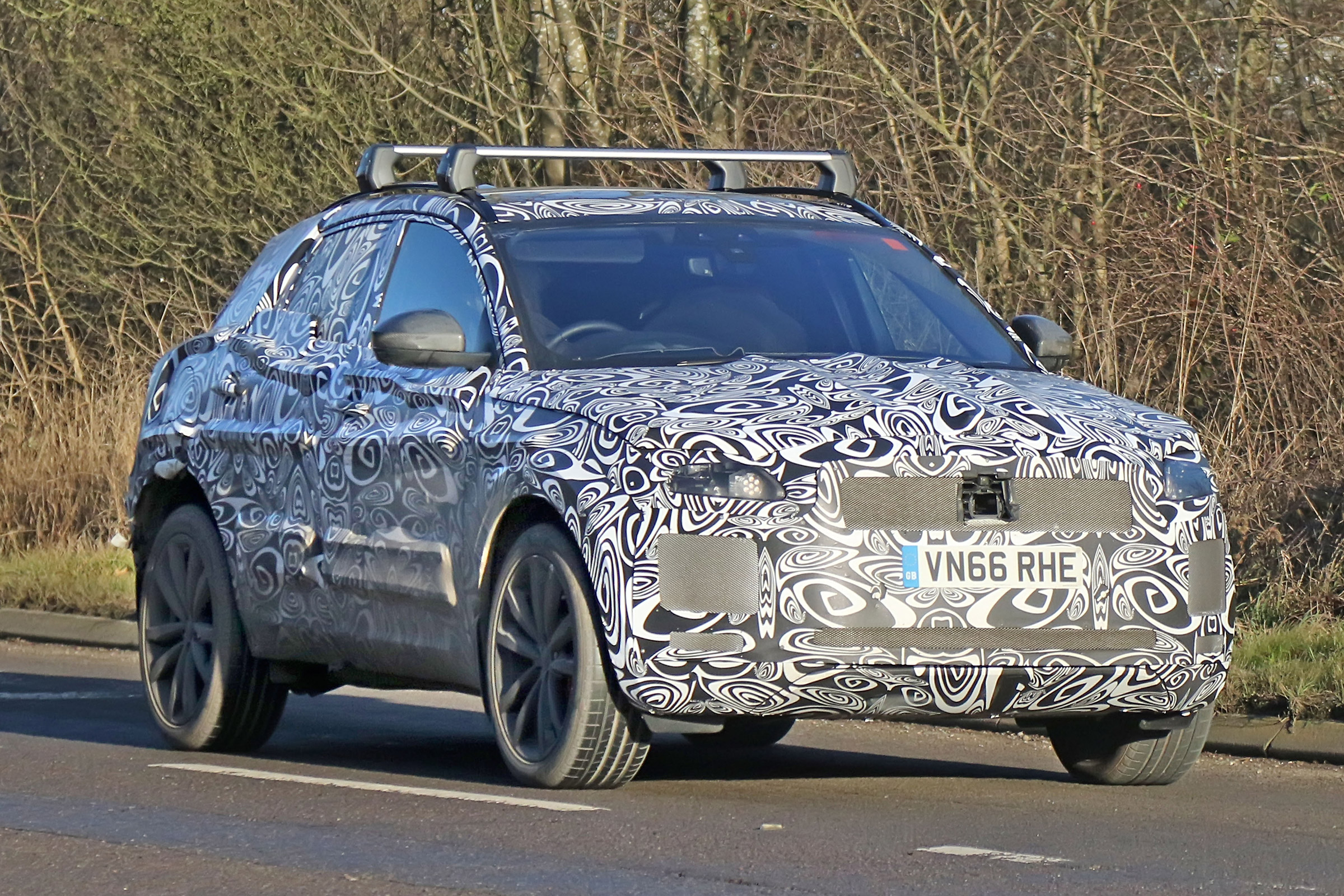 Jaguar E-Pace spy front