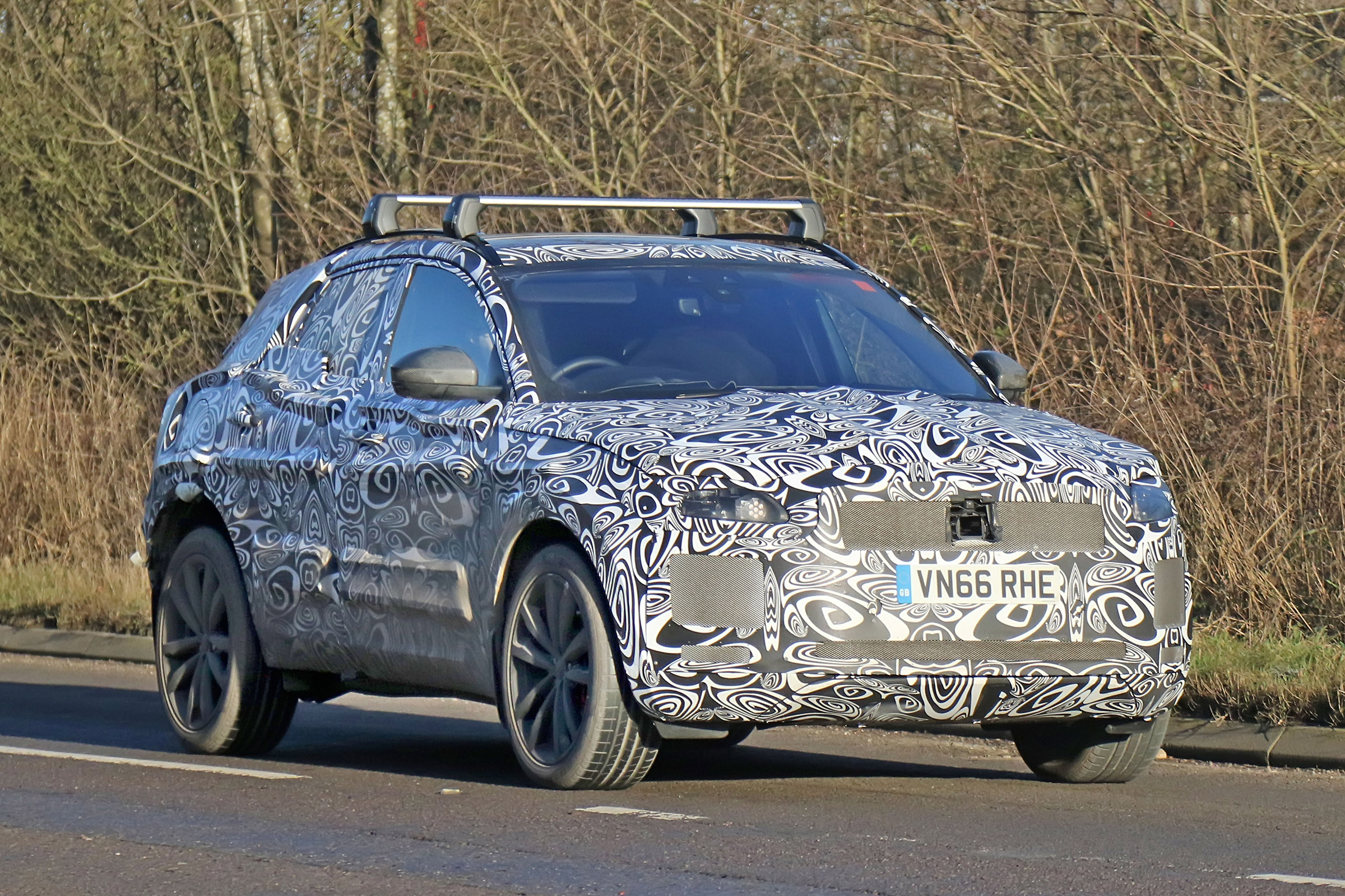 Jaguar E-Pace spy front